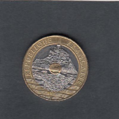 Beschrijving: 20 Francs MONT ST.MICHEL